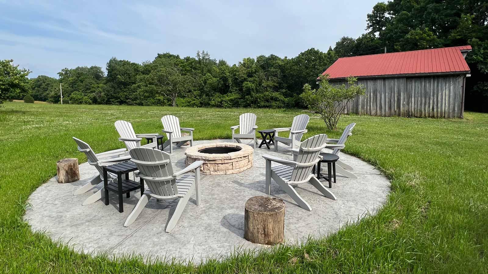Fire Pit and Barn